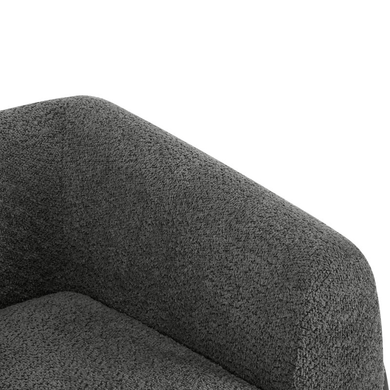  Canapé Rhudine Boucle, Gris foncé