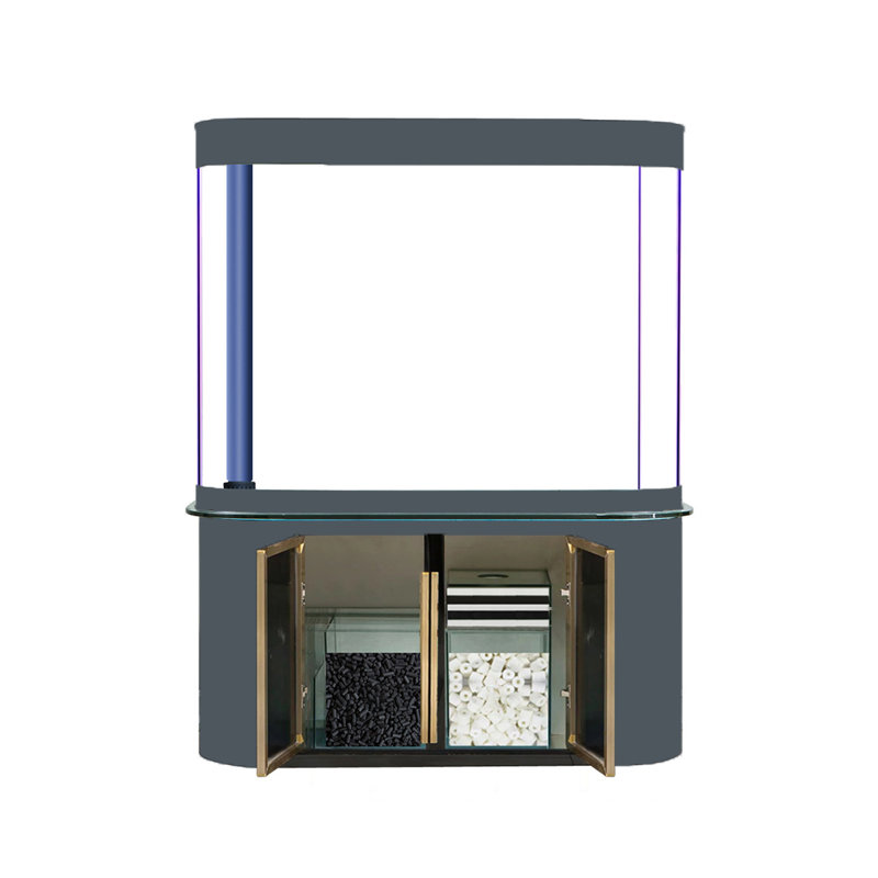 Aquarium Minimalist, Gris, H 66,1 po x l 55,1 po x P 19,6 po