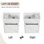 Meuble-lavabo simple 16 po avec plateau en céramique