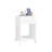 Modern White Nightstand With Drawer And Open Shelf,Scalloped Edge Bedside Table