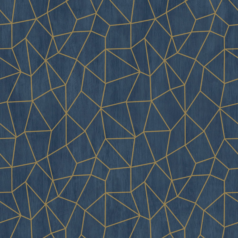 Special FX 2 Glitter Web Design Wallpaper Roll, Navy/Gold