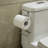Basicwise Over-the-Side Tank Double Toilet Paper Holder Compact Modern Bathroom Organizer Practical Storage Rack for Extra Rolls Offering Quick & Easy Access for Everyday Use Neat Space Accent, Silver-122507205