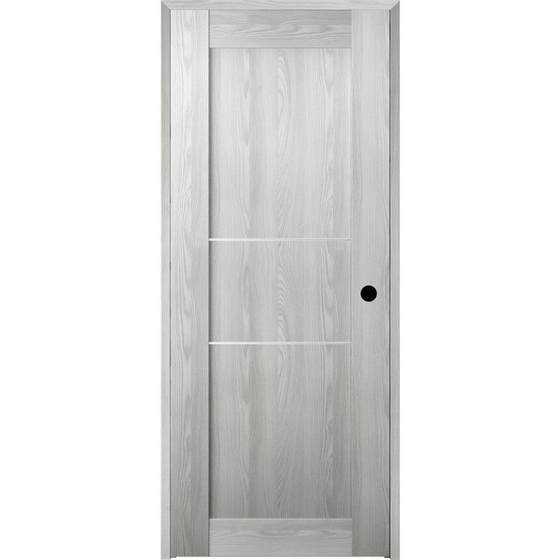 Porte pré-suspendue en bois manufacturé Avon 07 2H DIY-FRIENDLY, 31,75 po x 79,37 po, Chêne Veralinga, Gauche