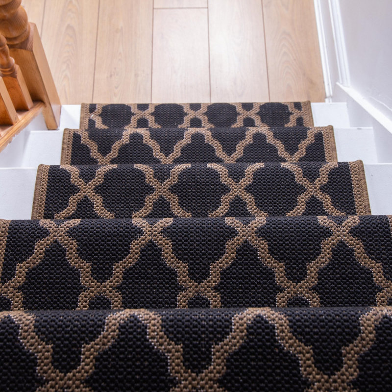 Stair Runner Trellis Flatweave Area Rug, Runner 66 x 450 cm