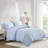 Soft Microfiber Bedding Sets, Full Queen Bow Quilt For Modern Home