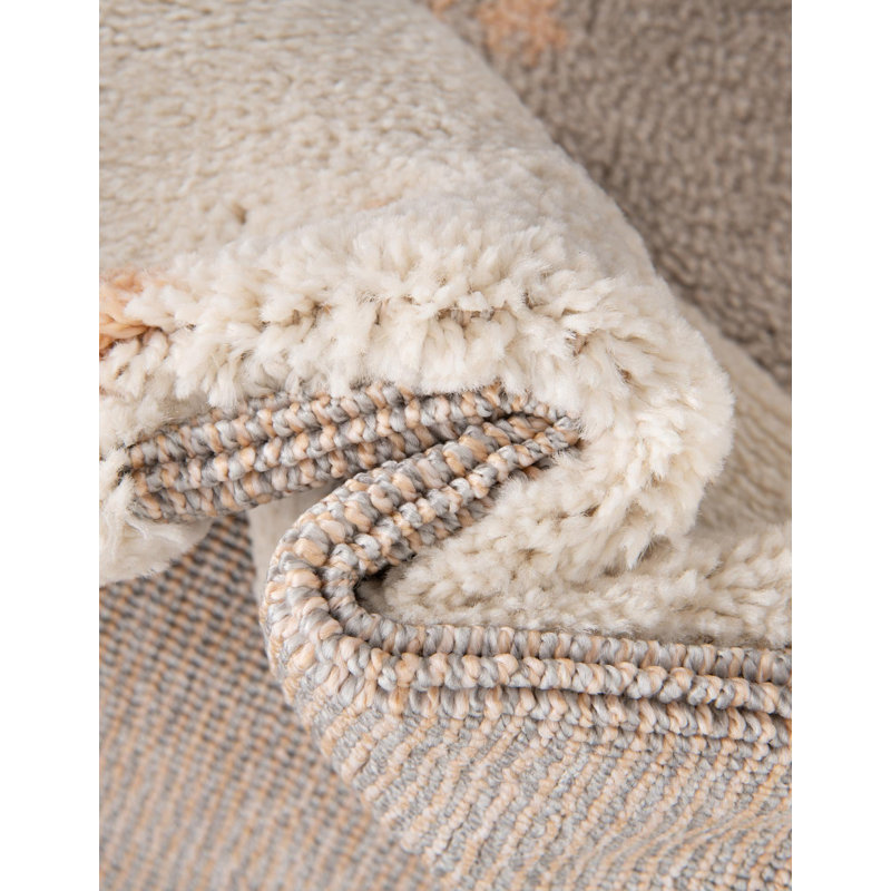 Unique Loom Heart Bunny  Whimsy Kids Rug, Rectangle 9' x 12'