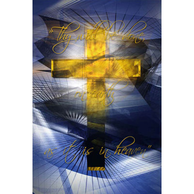 Lord's Prayer Gold by Scott J. Menaul - Unframed Graphic Art Print on Metal