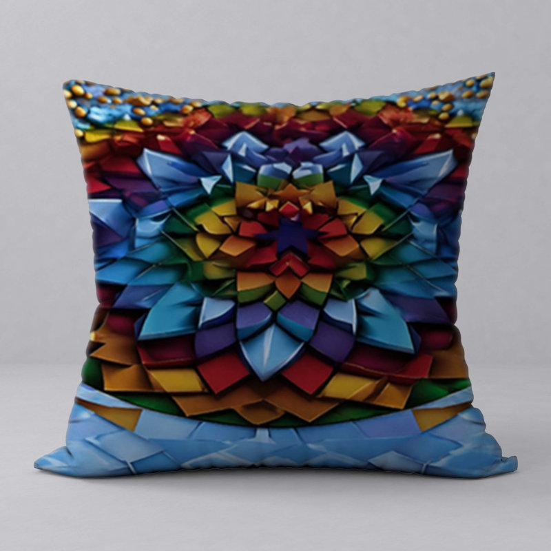 Abstract Reversible Throw Pillow