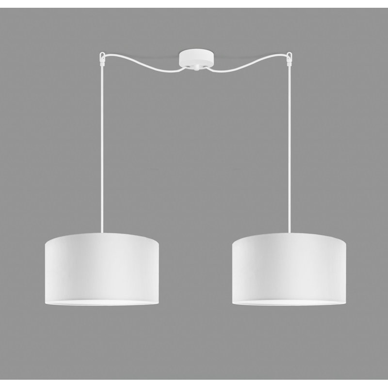 Mika 2 - Light Cluster Pendant, White, White, 157cm H x 40cm W x 40cm D