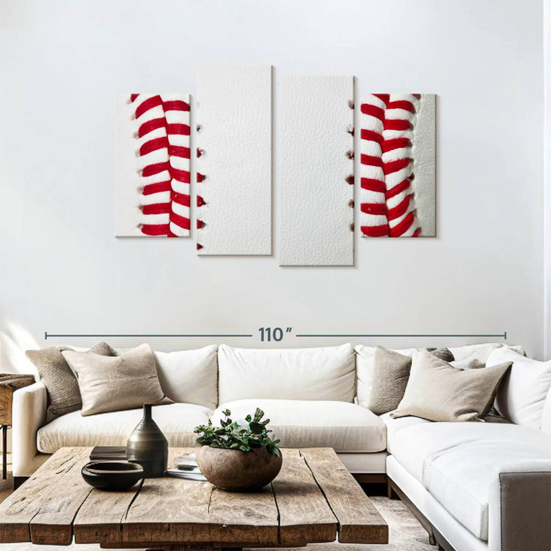 Sireci Baseball Stitching, 48" H x 75" W