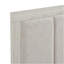 Mobilier de chambre à coucher contemporain avec tête de lit double en chêne blanc et gris