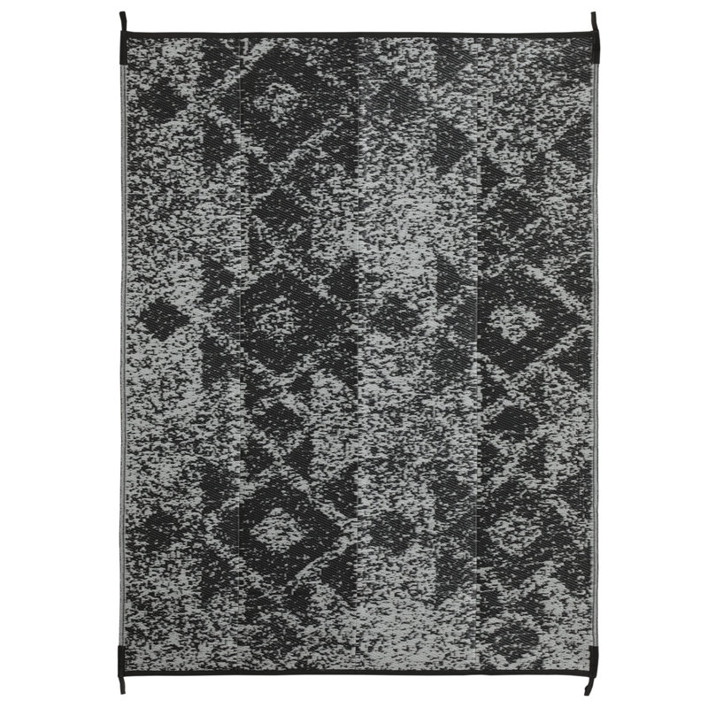 Tapis d'extérieur gris Costa Rica, Rectangle 9 pi x 12 pi