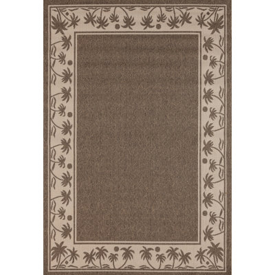 Tapis d'intérieur / extérieur brun Springcreek