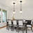 Bette 1-Light Modern Crystal Single Pendant Light With Adjustable Height-2031395024