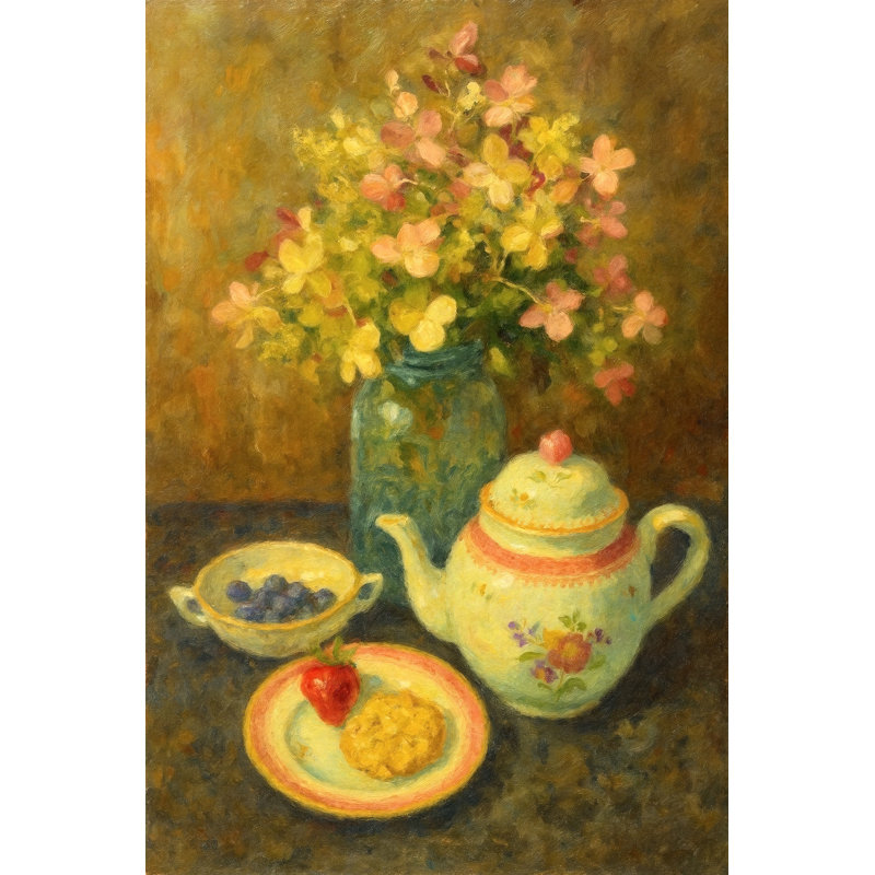«Limelight Hydrangea Tea Still Life» par Sinead
