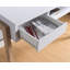 Bureau, bureau d'ordinateur avec étagère de rangement cachée, tiroir et prise USB / prise de courant