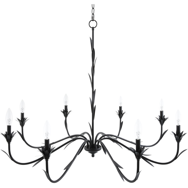 Lustre Abbate, Matte Black, 8 lumières
