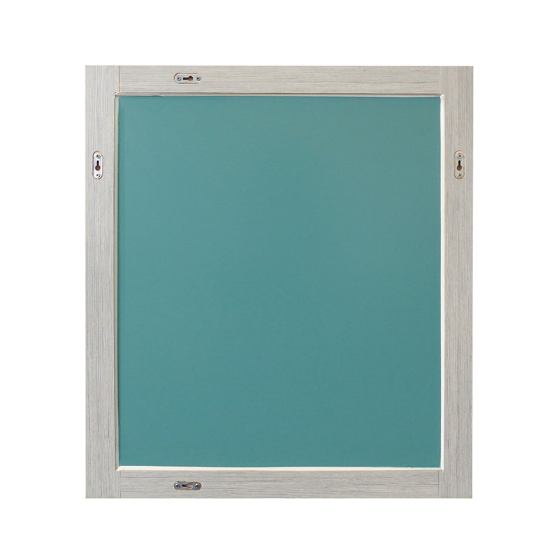 Bemidji Wood Flat Wall Mirror, 30" H x 26" W