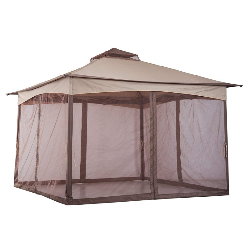 11 Ft. W x 11 Ft. D Steel Patio Gazebo, Khaki