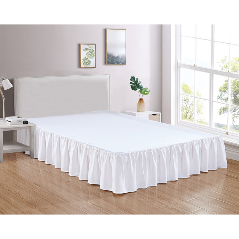 Jupe de lit 14 po Bedskirt 4, Blanc, Double