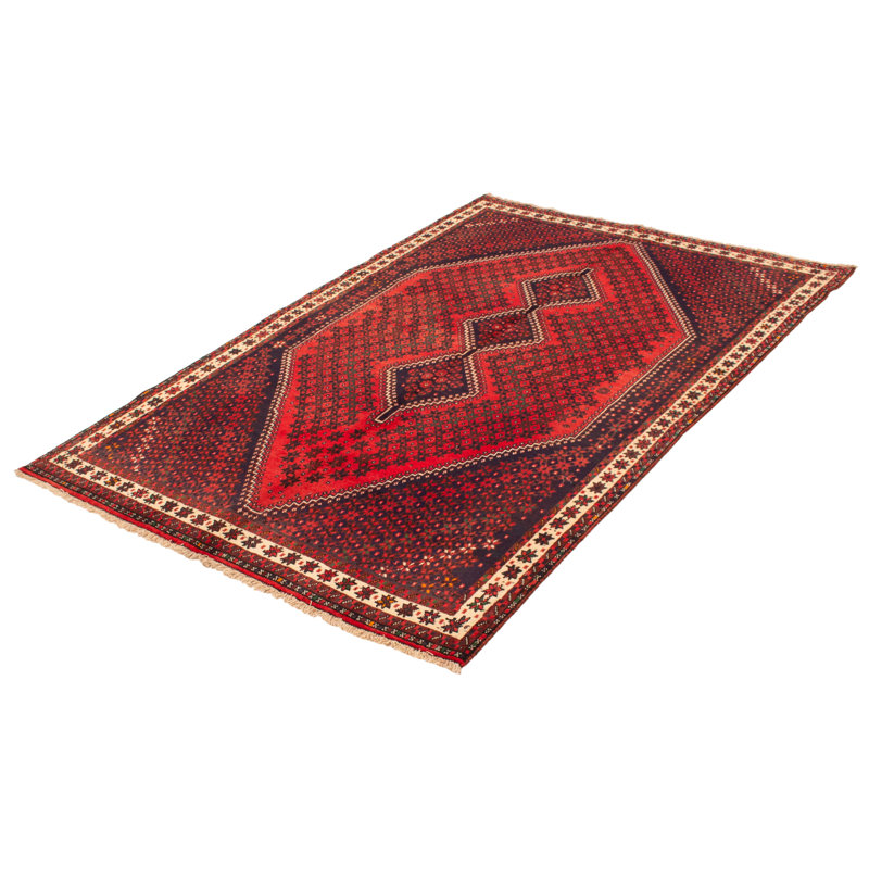 Tapis rouge rétro Ioan 6 pi 3 po x 9 pi 6 po