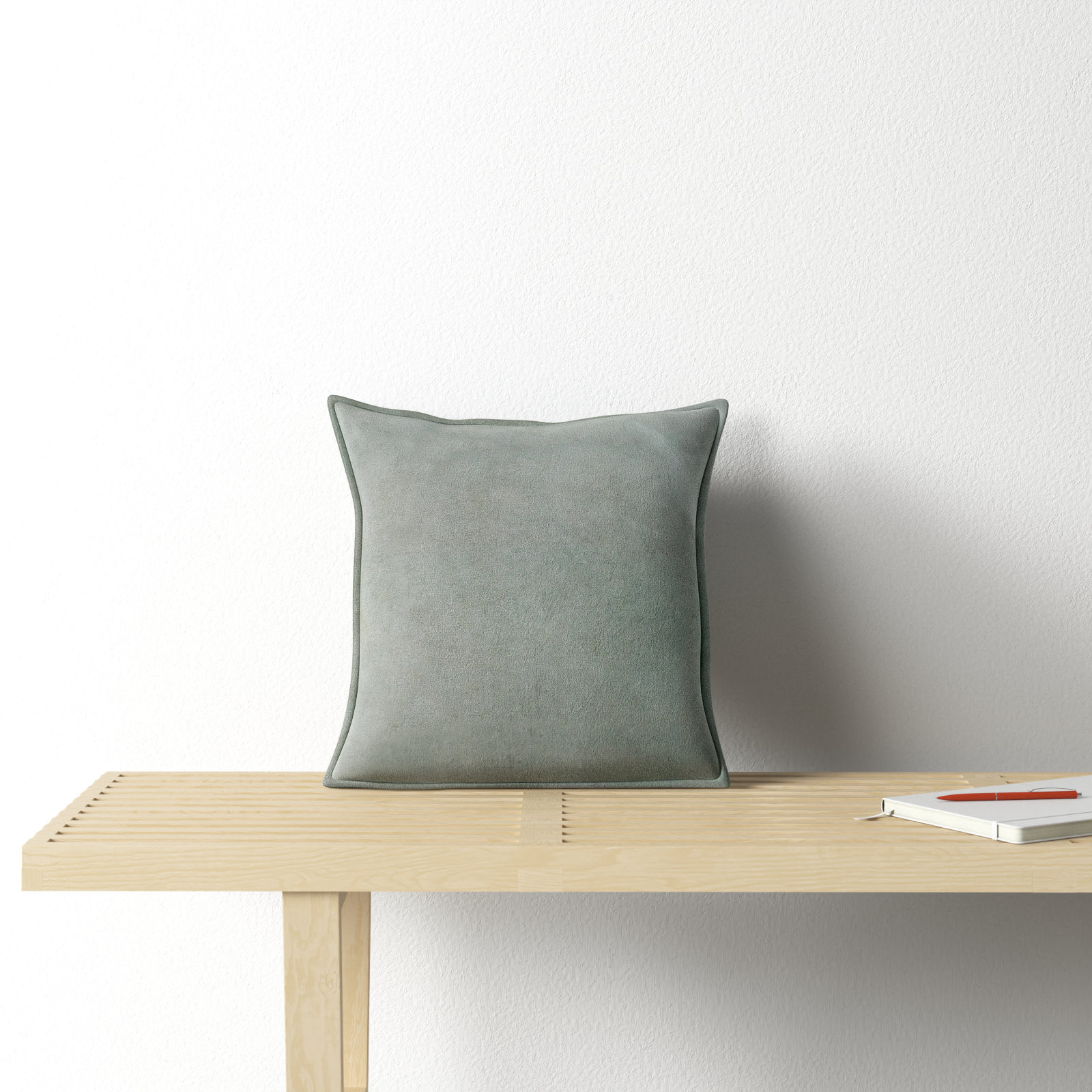 Edgar Throw Pillow, Sea Foam, Polyester/Polyfill, 22"H x 22"W