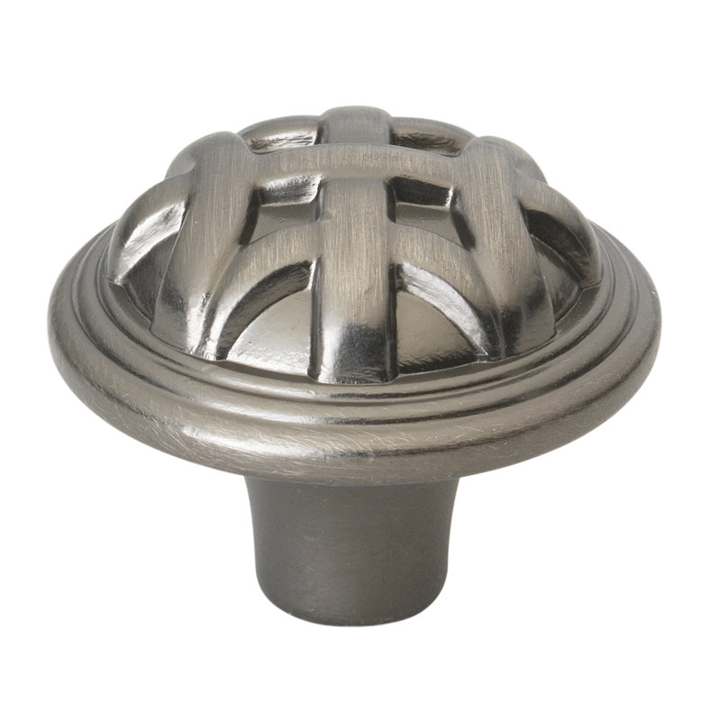 1 1/4" Diameter Mushroom Knob, Satin Pewter
