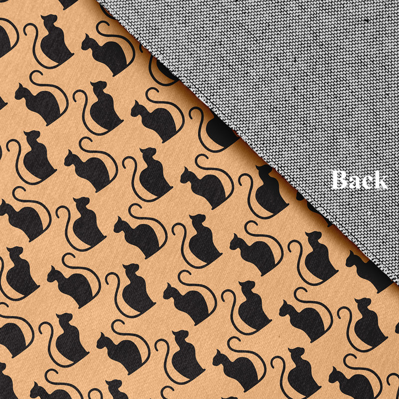 Tapis rectangulaire en chenille tissé à la machine à motif abstrait Deddie, Rectangle 1 pi 6 po x 2 pi 6 po
