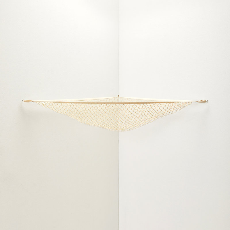 3 Sprouts Toy Hammock for Stuffed Toys - Beige with Hooks