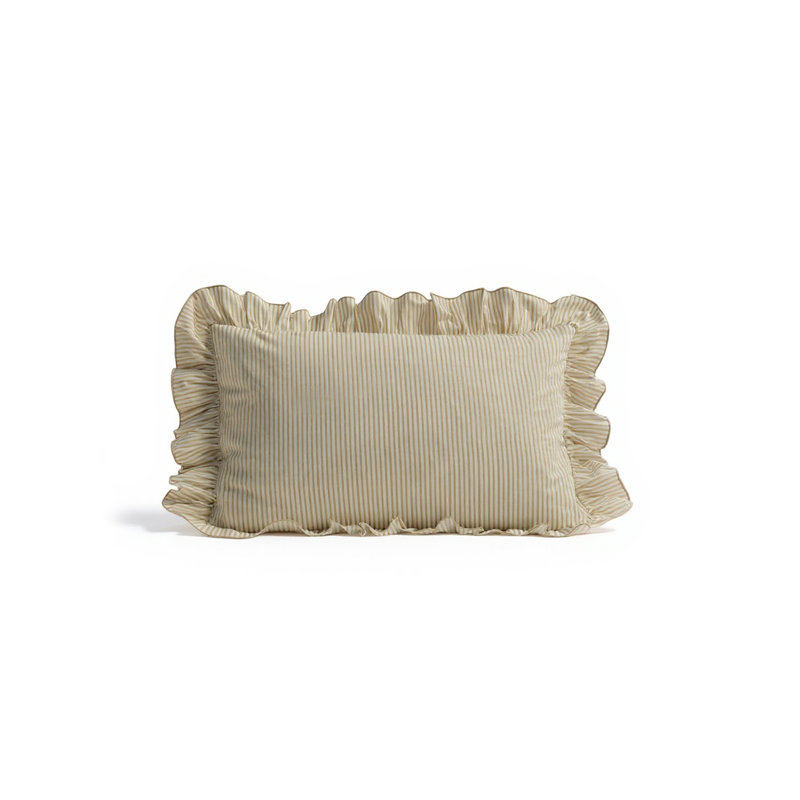 Striped Sand Rectangular Throw Pillow Cover