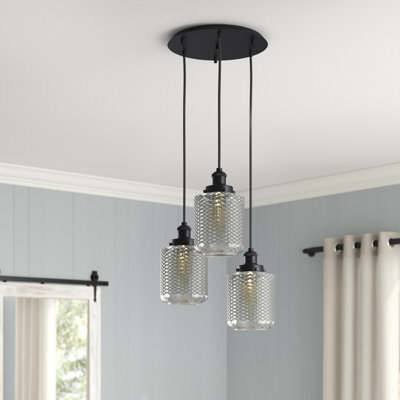 Luminaire suspendu en pot à 3 lumières Waterville