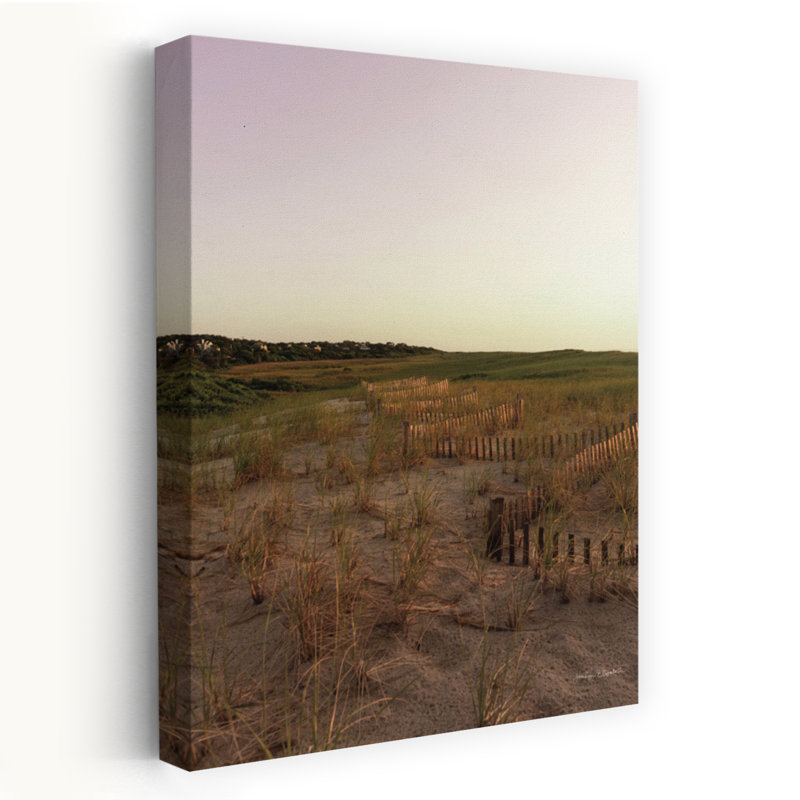 Lumière sur les dunes, art abstrait du lever de soleil côtier, H 24 po x l 16 po