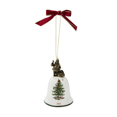 Santa Bell Ornament Dated 2024