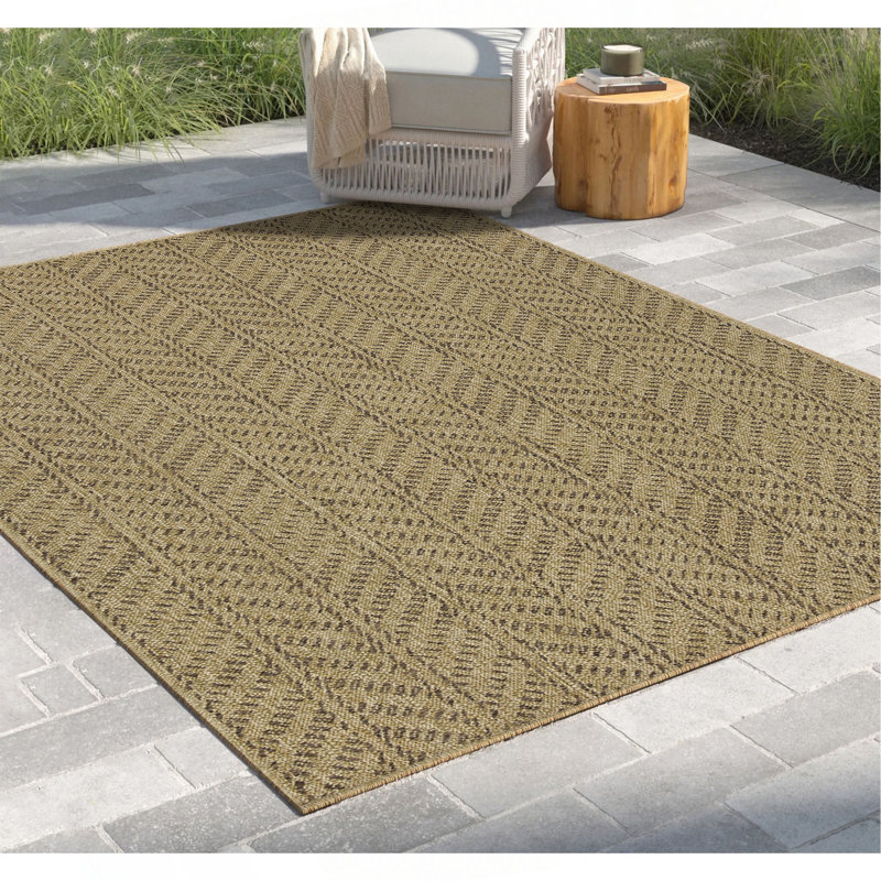 Jute 5 Ft. 3 In. X 7 Ft. 3 In. Indoor/Outdoor Area Rug, Rectangle 5'3" x 7'3"