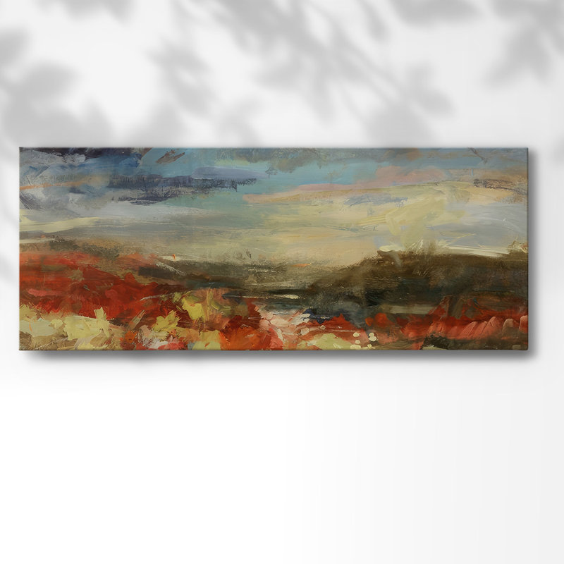 Étude de paysage sur toile, H 24 po x l 60 po x P 1,5 po