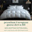 Goose Down Comforter 100% Egyptian-Quality Cotton 600 Thread Count Duvet Insert with Corner Tabs-36523630