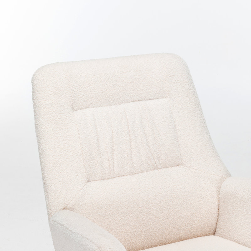 Chaise berçante, chaise berçante, fauteuil à bascule rembourré avec dossier haut, chaise berçante et fauteuil inclinable