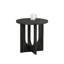 Contemporary Style 3Pc Table Set With Round Coffee And End Tables, Cross-Arch Base Design For Modern Interiors