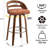 Mahtab Upholstered Swivel Bar Stools-674951265-674951266