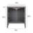 30.5" Single Bathroom Vanity With Cultured Marble Top-2092970285
