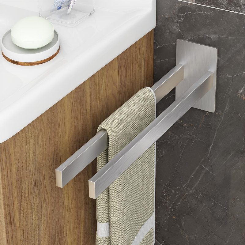 Ceara 7.6cm Wall Towel Bar, Silver