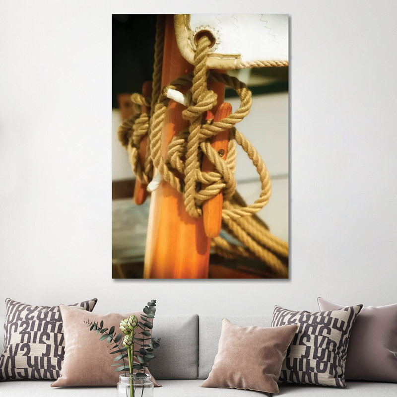 Sailboat Cleat 1 Piece Wall Art on Canvas, 66.04 cm H x 45.72 cm W x 3.175 cm D, Wrapped Canvas