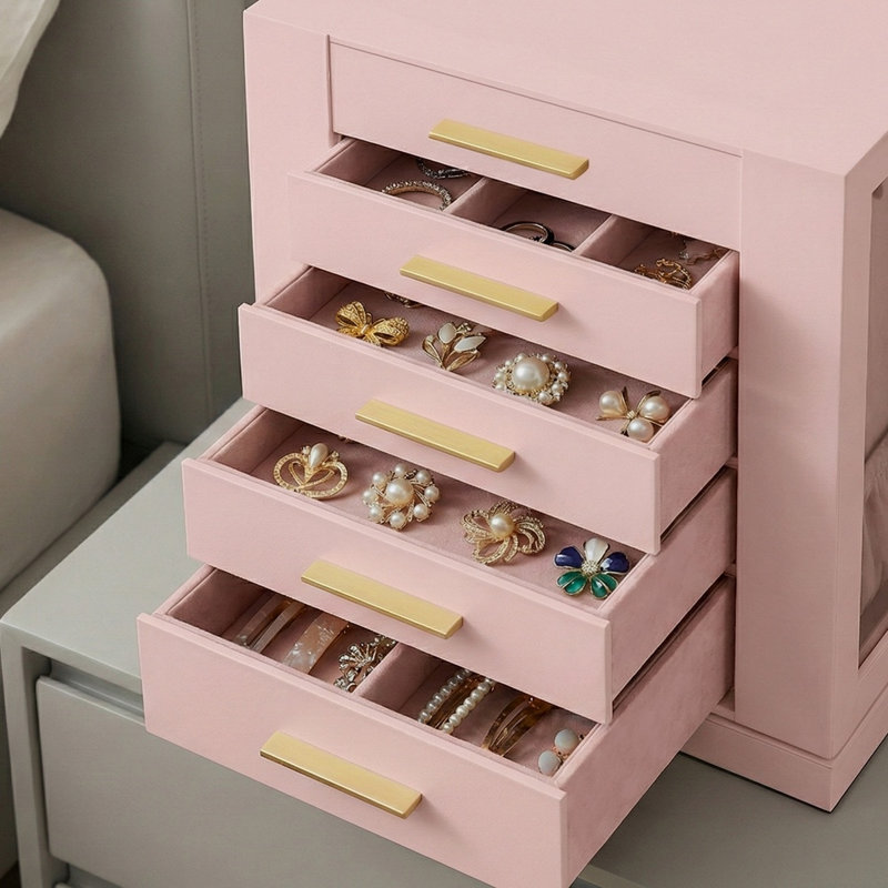 Jewellery Box , Jelly Pink