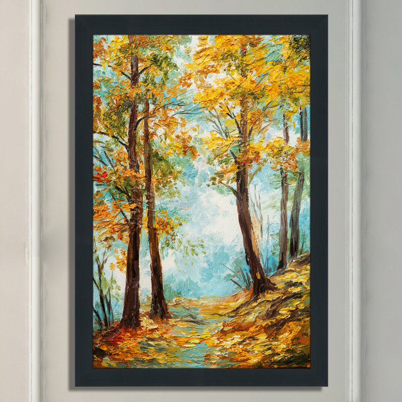« automne trees », reproduction d’art encadrée, H 39,5 po x l 27,5 po x P 0,75 po
