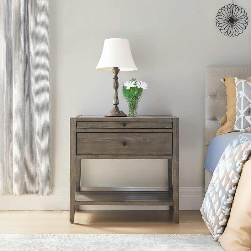 Sunveil 1-Drawer Nightstand - Weathered Grey, Grey