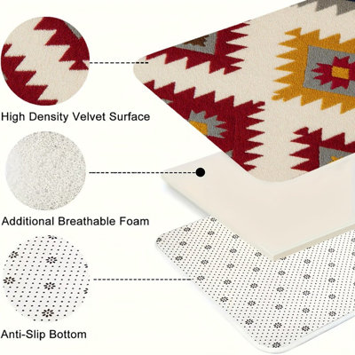 Ensemble de 2 tapis de cuisine Southwestern