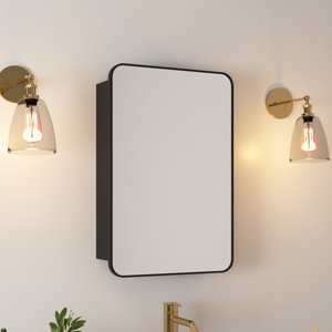 24'' W x 16'' H Bathrrom Aluminum Medicine Cabinets With Mirrors And 2 Adjustable Shelves
