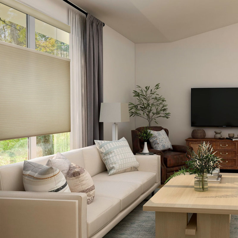 Top Down Bottom Up Cellular Shades, White, 42.5"W x 60"L