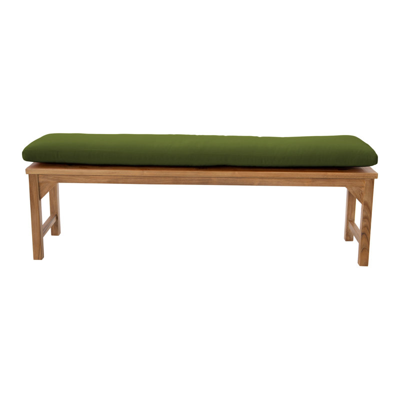 Banc de jardin en teck Velay, H 18 po x l 72 po x P 15,25 po, Fougère