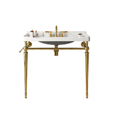 Lavabo de console de salle de bain 36 po